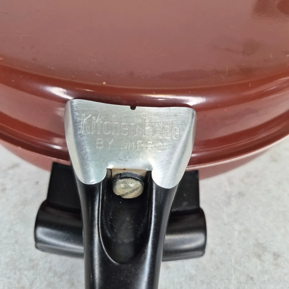 Vintage Kitchen Pride Mirro Folding Omelet Pan Brown Aluminum Double Sided USA
